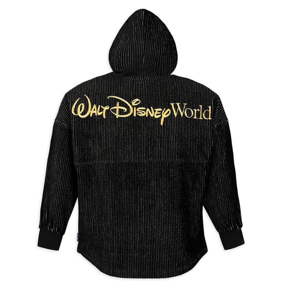 NWT Disney World 50th Anniversary Spirit Jersey Hoodie Gold And Black Castle